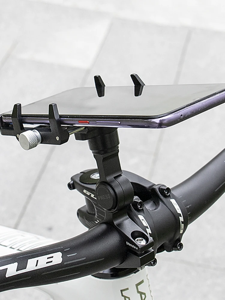 GUB PLUS 21 Motorcycle Bike Phone Holder Aluminum Alloy Cell Phone Holder Bracket Rotatable Adjustable 22.2-31.8mm Handlebar