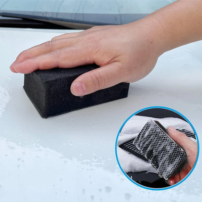 5Pcs Car Cleaning Eraser Clay Bar Pad Sponge Block Waxing Polishing Pad Auto Detail car cleaning tool,car cleaning clay bar