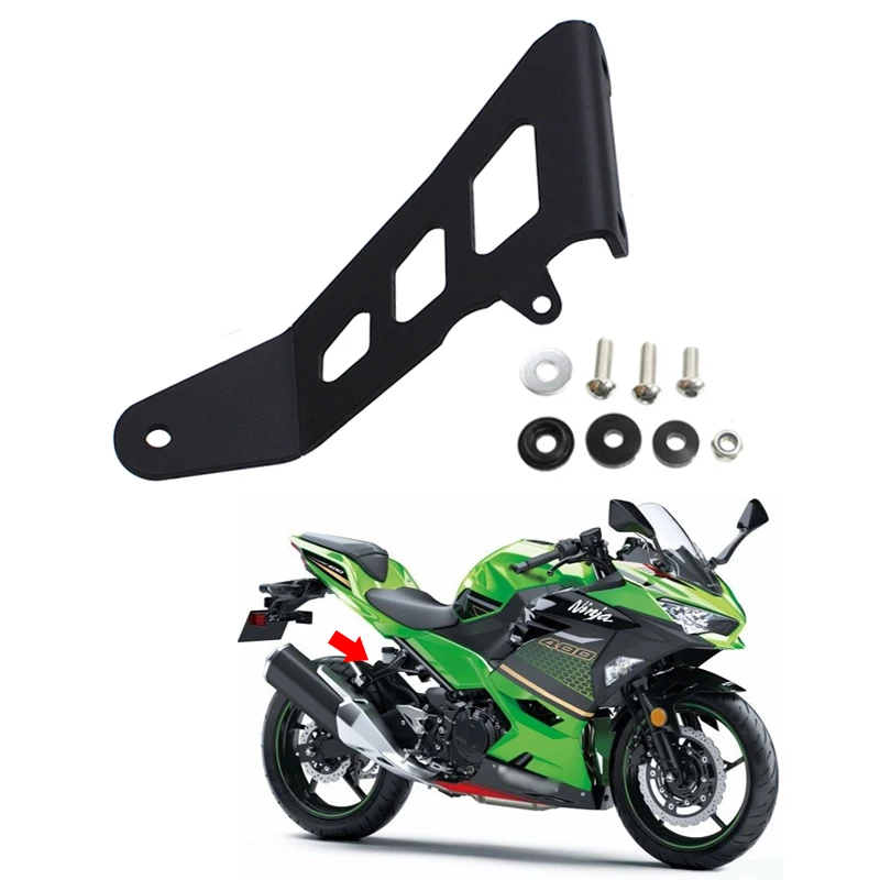 

Fit For KAWASAKI Ninja400 2018 2019 2020 2021 Motorcycle Exhaust Hanger Bracket Accessories Muffler Support Ninja 400