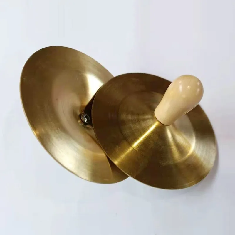 1 Set Hand Percussion Copper Cymbals Children Musical Instrument Education Toys Brass Percussion Mount Cymbals copper cymbals