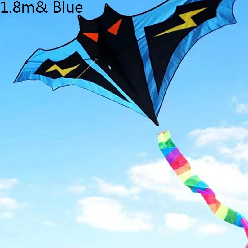 1pc New Long Tail Lightning Bat Kite Breeze Kite Outdoor Kites Flying