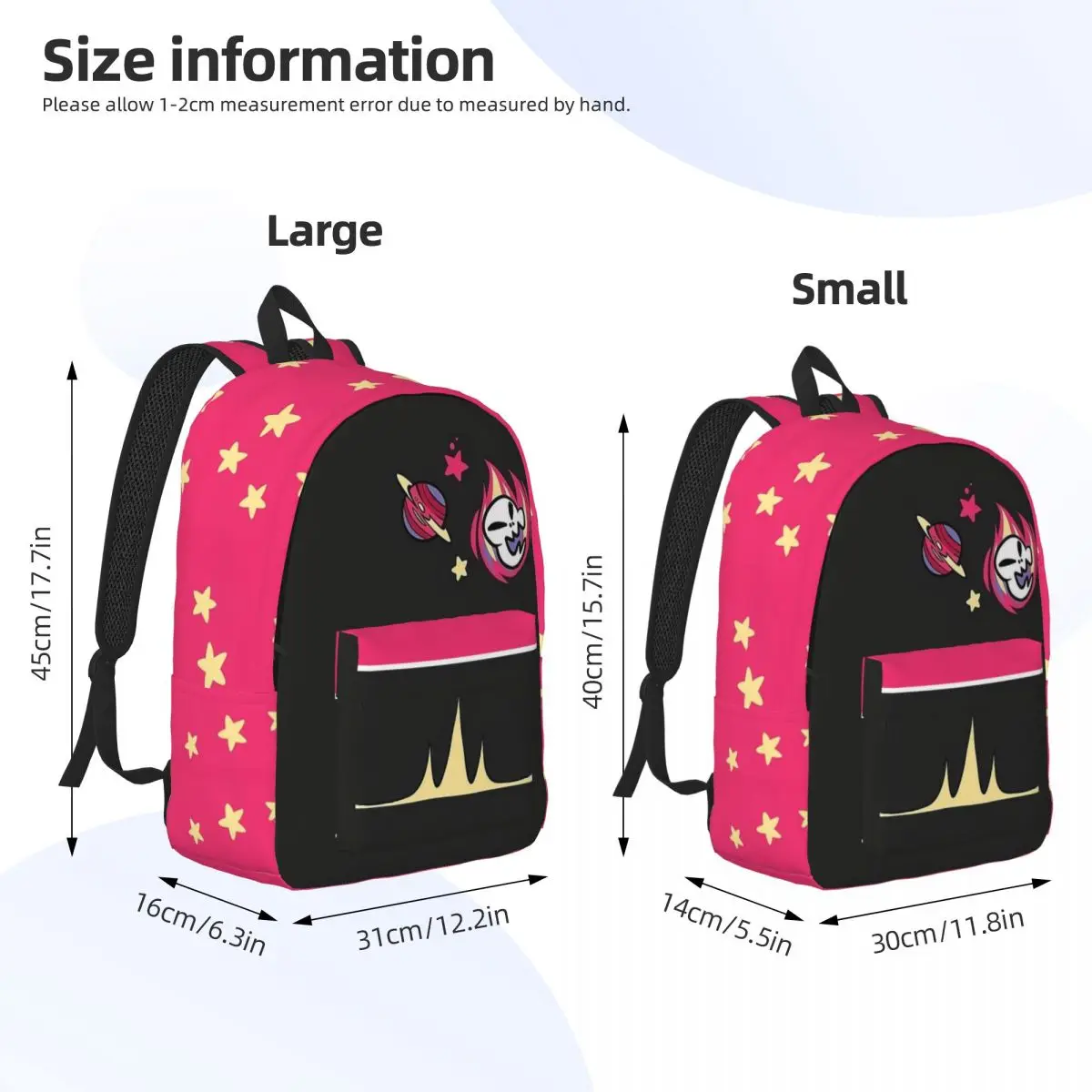 Helluva Boss Octavia Backpack Elementary High College School Student Bookbag Men Women Canvas Daypack Gift 6