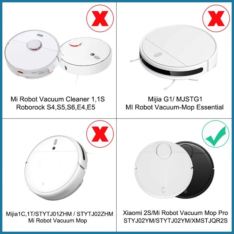 Filter For Xiaomi Robot Vacuum Mop 2S Mi Robot Vacuum Mop P Mijia  Accessories Mop Cloths Main Side Brush Fit XMSTJQR2S/STYJ02YM