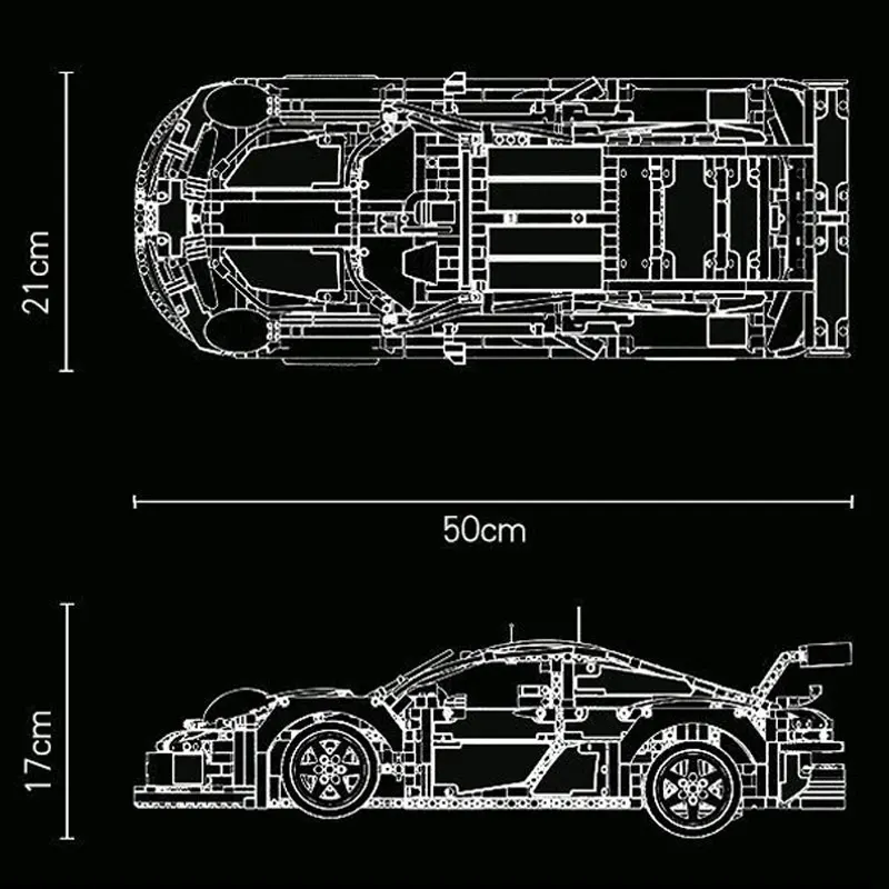 LEGO Technic Porsche 911 RSR Race Car Model Building India