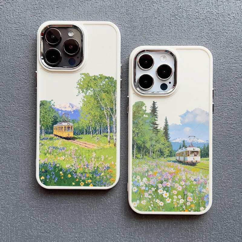 Journey Scenery Bus Silikon-Handyhülle für Telefon 16 15 14 11 Pro Max Plus 13 12 Pro Max X XR XS 8 7 Plus SE2 stoßfeste Abdeckungen – Detail 11
