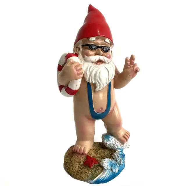 Kreatív Kültéri Kert Aranyos Gyanta Dekoráció Kézműves Szobor Ajándék Díszek Gördülő Tároló Kocsi Fiókokkal - Image 3