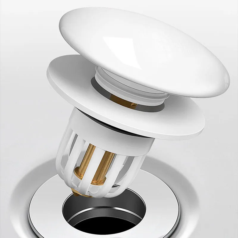 Bathroom Sink Plug Push-Type Anti-Rust
