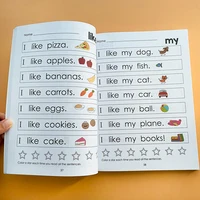 240P kids Alphabet Sentence books In English Practice Workbook Reading phonics Books for baby children learning English toys 2