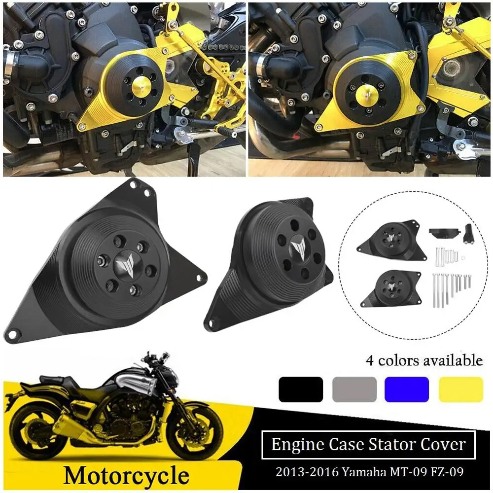 Cnc Aluminium Engine Stator Case Plug Clutch Cover Protector For Yamaha