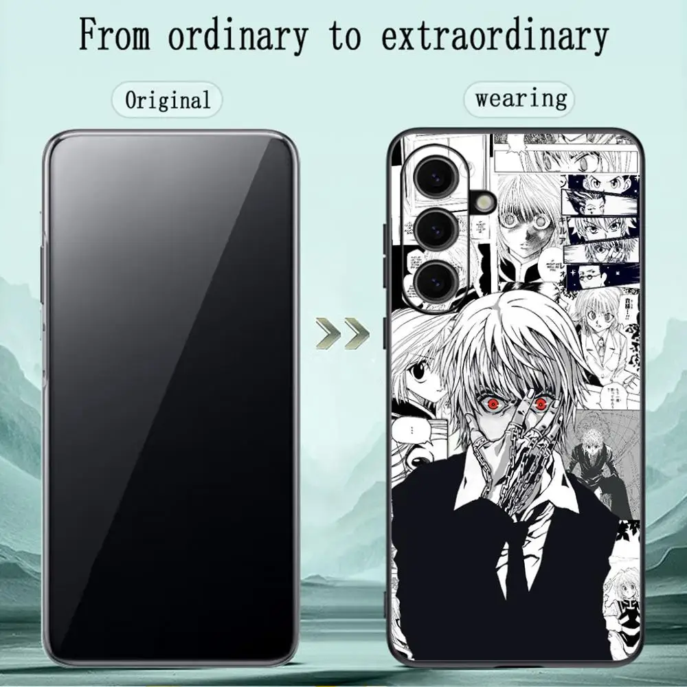Vibrant Anime Art Black Phone Case - Hunters X Edition
