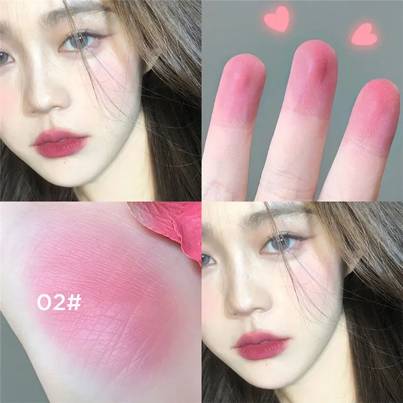 6 Colors Blush Makeup Palette Natural Peach Pink Cheek Tint Waterproof Long Lasting Face Rouge Powder Cosmetic Brighten Skin powder blusher,blush powder,blush plate,facial blusher