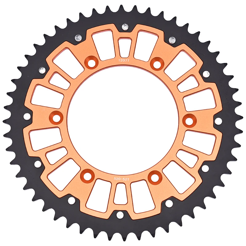 

52T Motorcycle Steel Aluminum Composite Sprocket For Husqvarna 250 FC FE 251 FE 350 FC FE 450 FC FE 501 FE 2014 2015 2016-2021