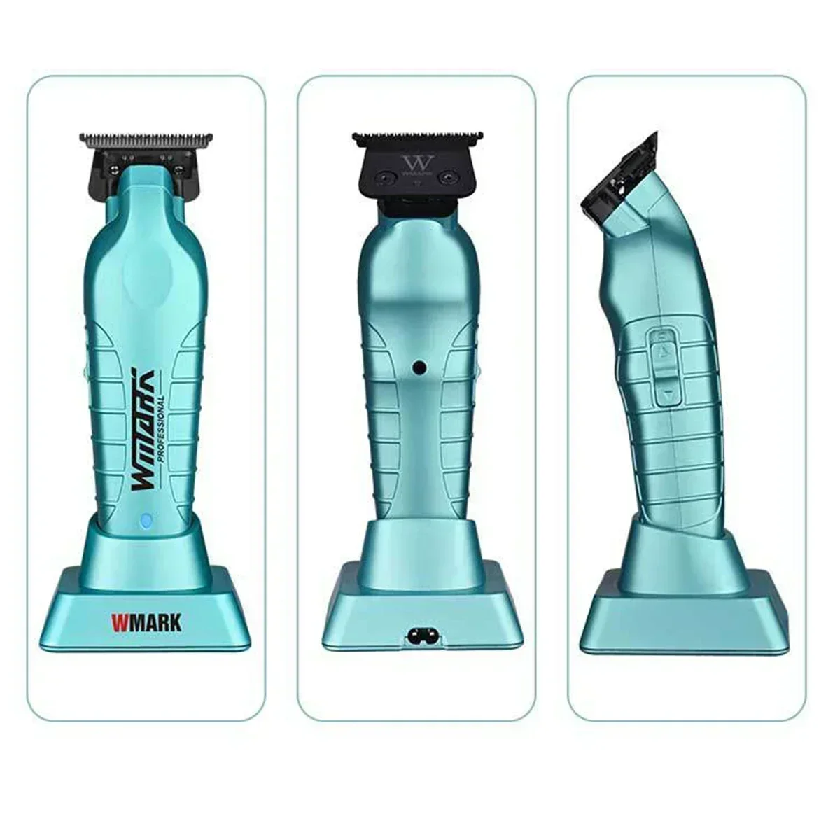 Wmark-男性用プロフェッショナルコードレス電動バリカン、バリカン