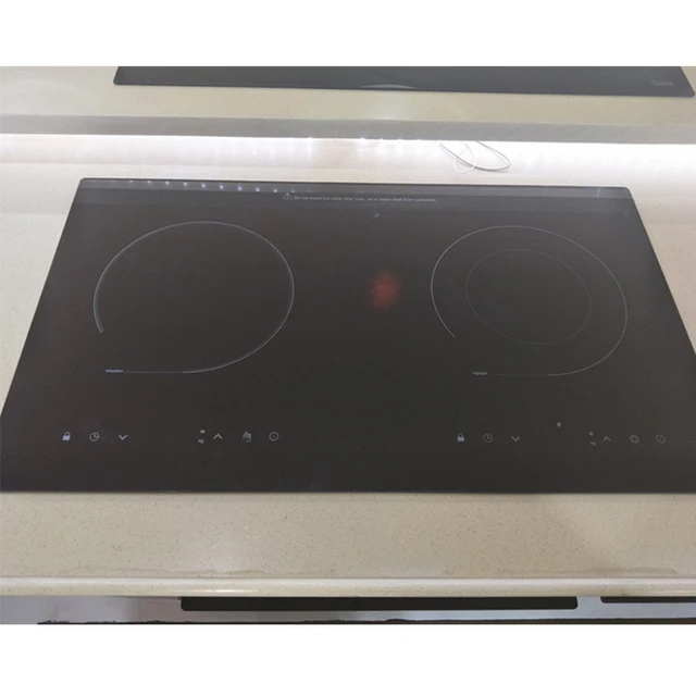 Kitchen 2 Rings Ceramic Cooker Induction Cooktop Double Electric Cooker Hob Heating Cooker Electric Stove Vertical Cooking Plate 5