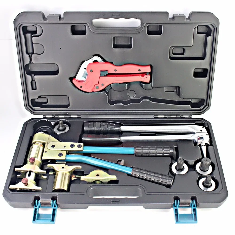 16-32mm Pex Pipe Clamping Tools Crimping Tools For Rehau System PEX-1632 for Water/ Flex and Stabil fittings pex 1632 tensioner sliding pliers range 16 32mm pipe compression expansion plumbing tools cutting pulling clamping crimping set