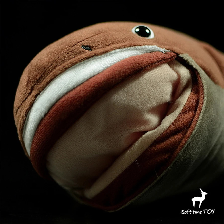 Megamouth Shark High Fidelity Anime Cute Plushie Pelagios Plush Toys Lifelike Animals Simulation Stuffed Doll Kawai Toy Gifts 4