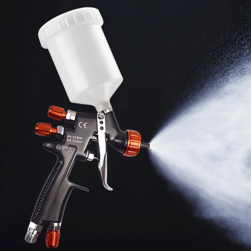 High Quality Spray Gun 250ml Pot Mini Paint Spray Gun Airbrush 1mm/1.2mm  Nozzle Professional HVLP Spay Gun for Car Paint Repair - AliExpress