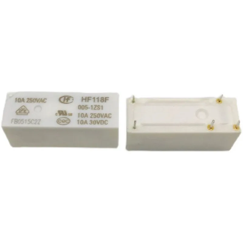 5 Pezzi Relè JQX-118F HF118F – 5 Pin 10A, Disponibili In 5V, 12V, 24V, 48V (scegli Tensione)
