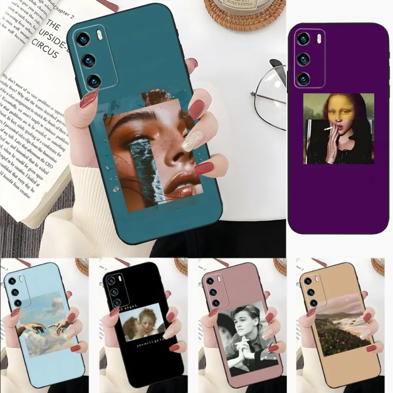 Custodia Per Telefono Art Estetica Van Gogh Angel Per Huawei Y9 Y7 Y7A Y7P Y6 Y6Pro Y5 Y5P Prime 2020 2019 2018 2017 Nova 9S 9Ro 9Se Funda
