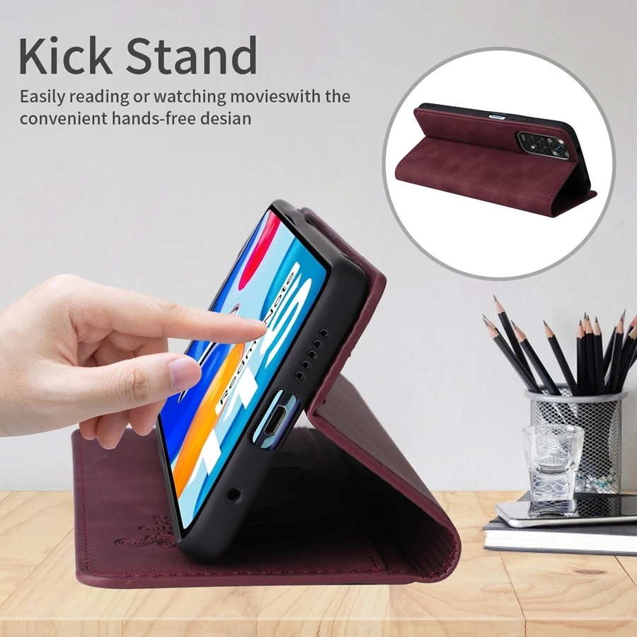 Premium Flip Wallet Leather Phone Case