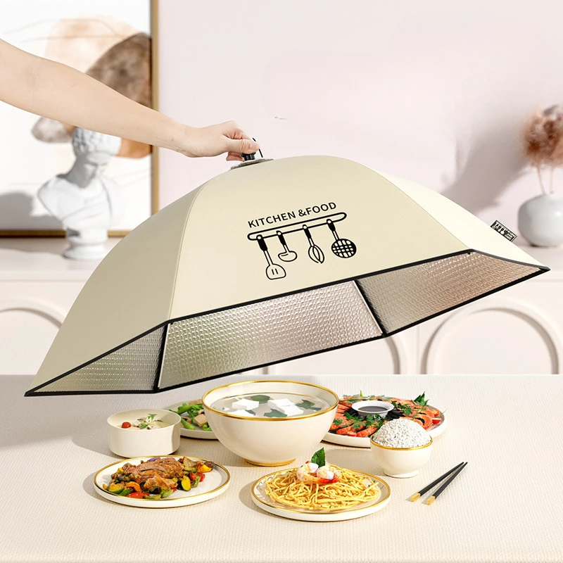 Suction Cup Heat-insulating Vegetable Cover Vegetable Cover Leftover Food Foldable Household Dining Table
