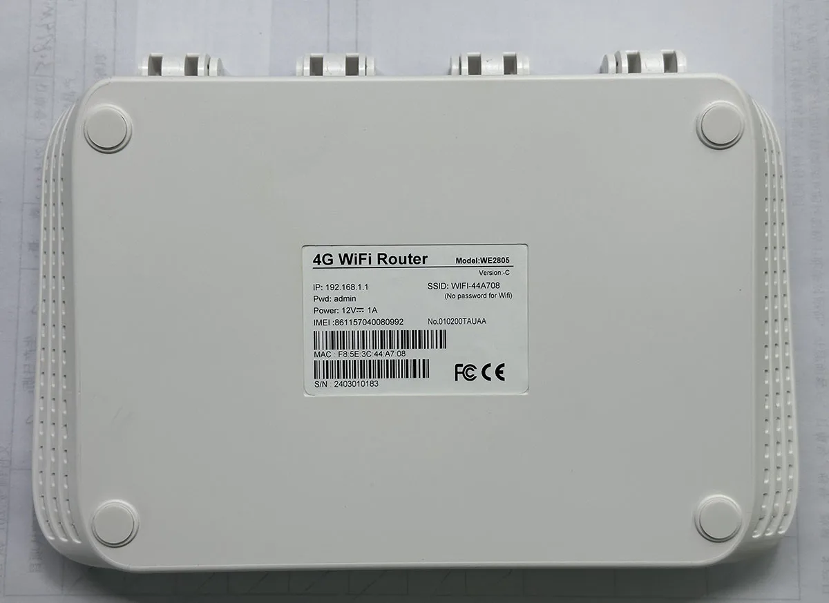 do ganho, modem, router 4G, EC200AEUHA, cartão