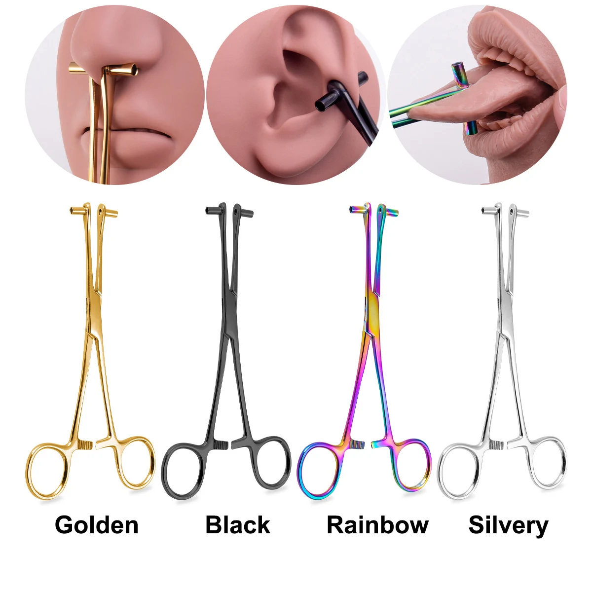 Body piercing forceps tool 1pc