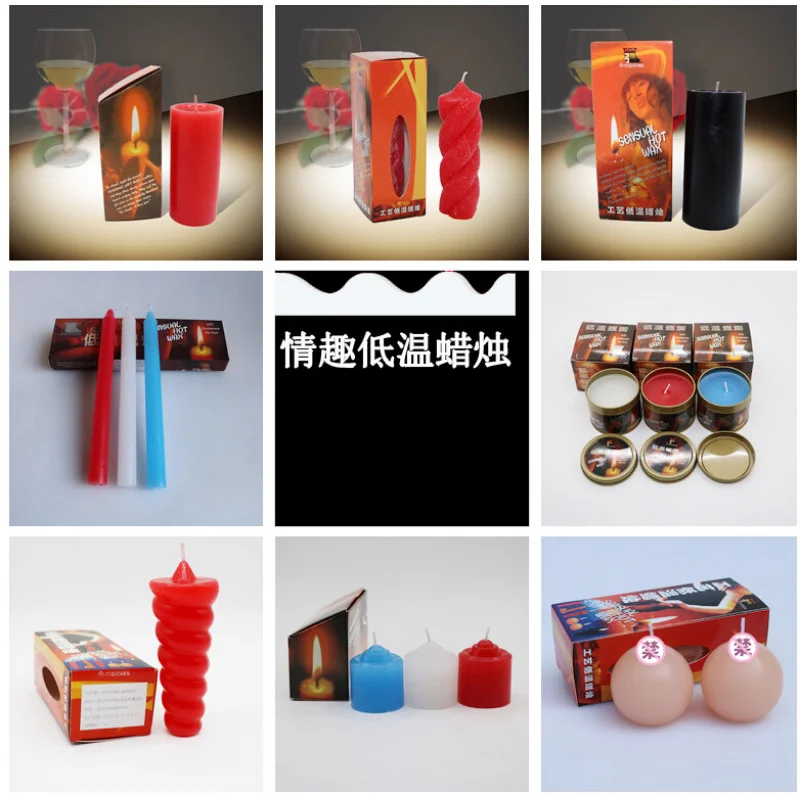 SMSexy Adult Sex Product Low Temperature Candles Long Three Short Three Short Thick Torch Mei Mei Sexy Candle Wax Drip