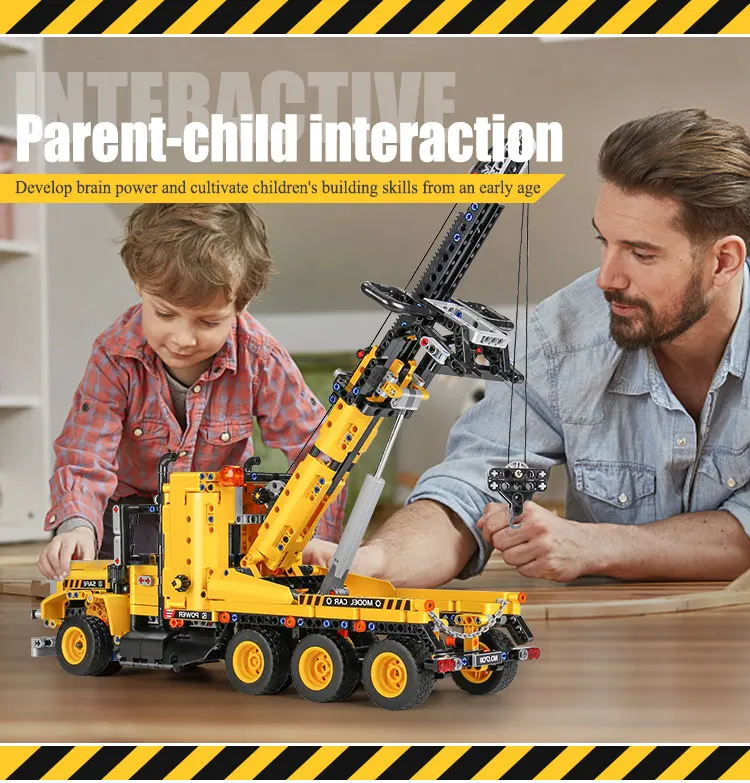 Mould King 17011 Technisches Auto-Spielzeug: APP- und RC-gesteuertes Motorisiertes Abschleppwagen-Modell, Bausatz mit Bausteinen, Weihnachtsgeschenk für Kinder – Detail 12