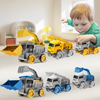 eplacement Cars for Tracks-children's puzzle Magic Climbing Electric track toy Car excavator, electric engineering vehicle Toy