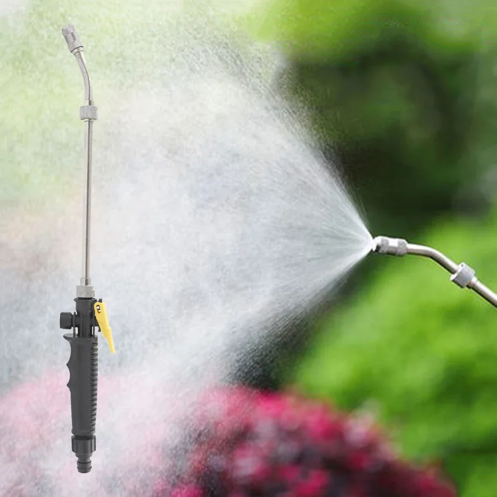 High Pressure Water Gun 28-72cm Metal Water Gun Jet Garden Washer Hose Nozzle Sprayer Watering Spray Sprinkler Cleaning Tool