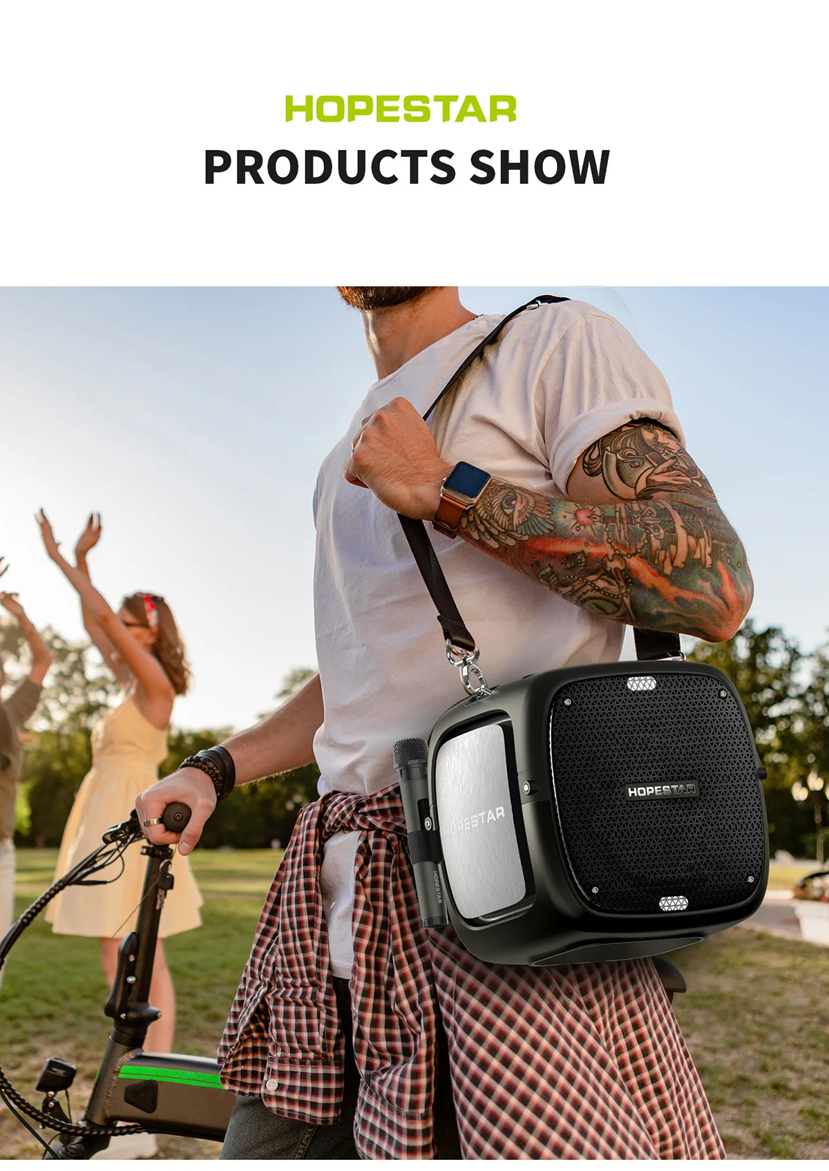 HOPESTAR-PARTYONE 80W High Power RGB Bluetooth Speaker description image 5