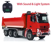 Toy 8x8 Hydraulic RC Full Dump Truck 1/14 Radio Control Dumper Tipper Car 3-speed Sound Light Assembled Vehicle for Boy TH23683 1