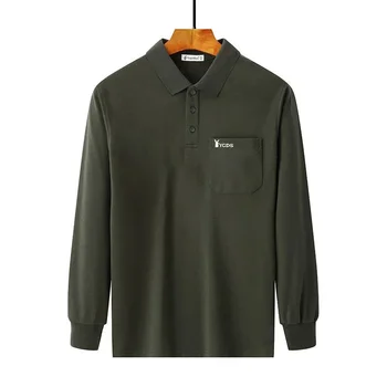 Abbigliamento da uomo maglietta abbottonata per uomo tasca Top Regular Fit cotone Casual rosso Designer Harajuku moda manica lunga nuovo