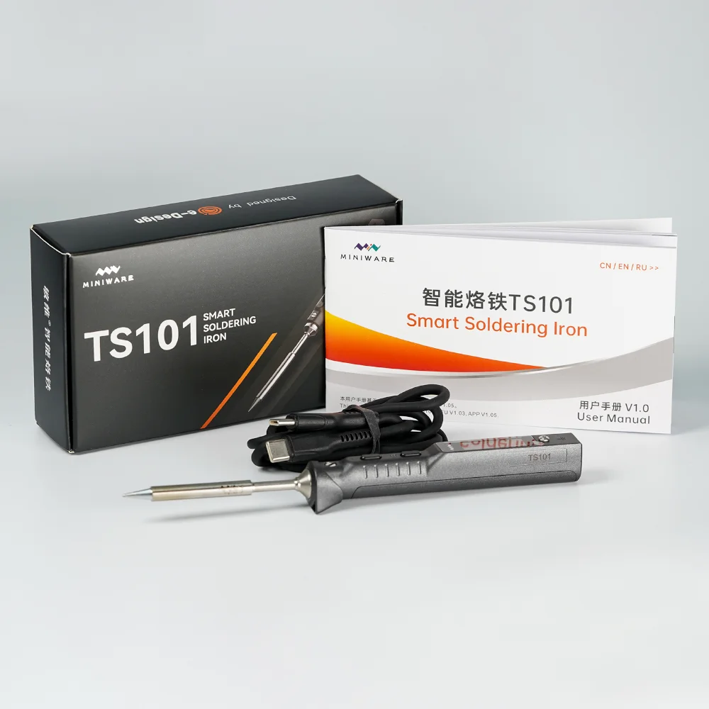 Original TS101 Soldering Iron Portable Adjustable Temperature Digital Solder Station Tip TS-BC2 PD3.1 90W TS100 Upgrade 6