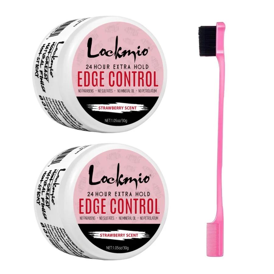 Hair Wax Women and Kid 30g Edge Control Gel Long Lasting Hold Control Wax Natural Finishing Anti-frizz Hair Wax Smoothing Styling Pomade