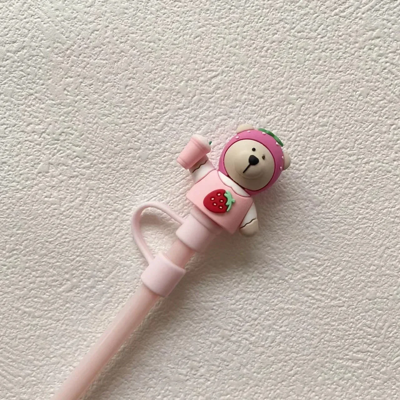 Straw Accessories 1pc Silicone Straw Plug for 6-8 mm Straws Splash Proof Cartoon Drinking Dust Cap Straw Tips Cover Cup Accessories Drinkware Tool straw accessories straw cleaner brush