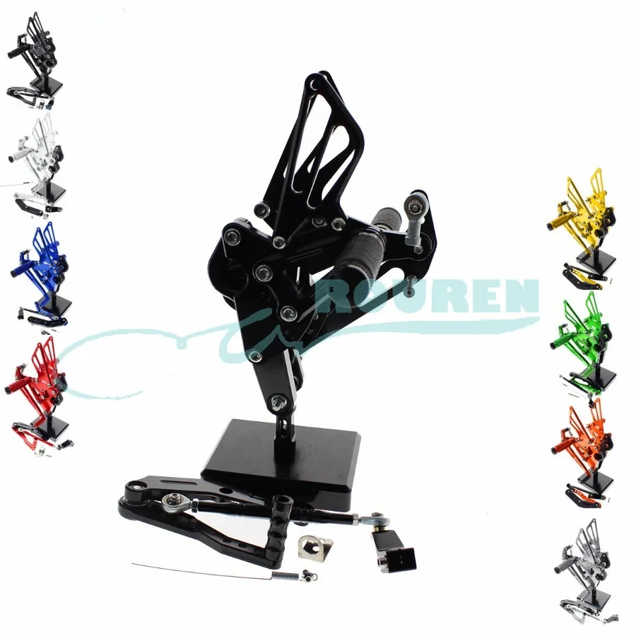 

Rear Set Stand Footpegs Motorcycle Rearset Footrest Foot Pedal Pegs for Yamaha FZ-09 MT09 2013-2020 Shift Lever Bracket Modified