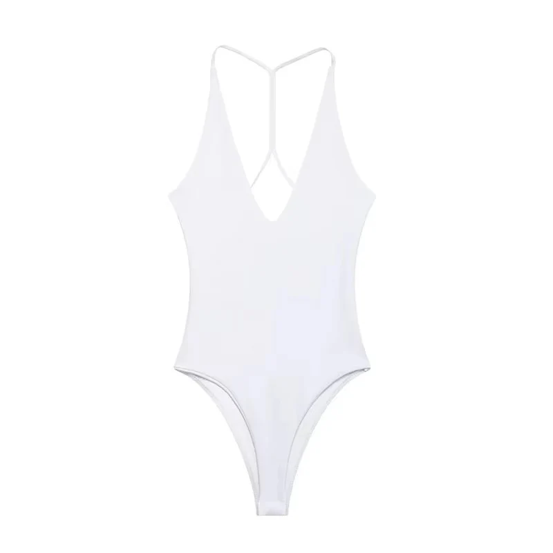 Women Sling Bodysuit Sexy Sleeveless Body Top Female Fitting Bodysuit 2025 Summer Fashion Streetwear Woman Jumpsuit Tops