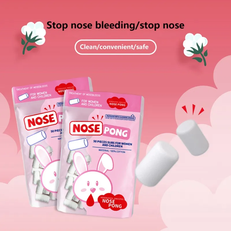 Quick Stopped Nose Blood Stop Bobbin Child Nose Bleeding Runny Spray Degreasing Cotton Roll Children Big People