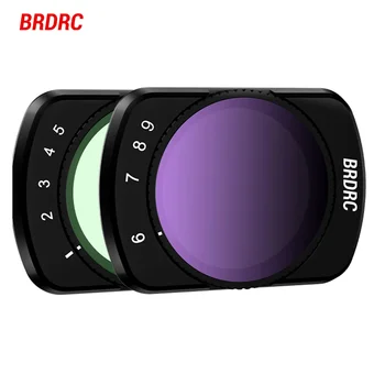 BRDRC VND 필터 키트, DJI Osmo Pocket 3 용, 조절 가능한 마그네틱 VND2-32, VND64-512 렌즈 카메라, 전문 사진 액세서리
