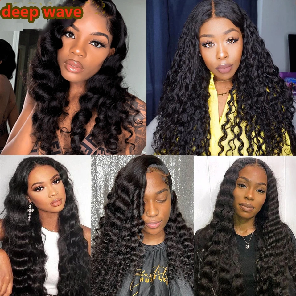 One Piece Clip In Human Hair Extensions With 5 Clips Deep Wave Brazilian 100% Remy Hair Clip Total One Piece/Set 100g