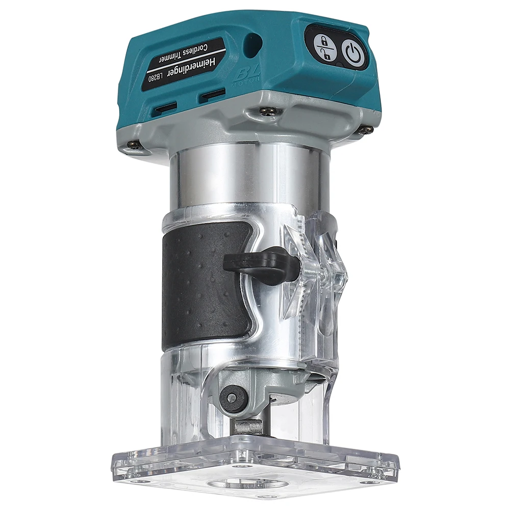 Brushless Cordless Wood Router Tool for Makita 18V Battery Compact Woodworking Trimmer Palm Router 5 Speed for Wood Cutting