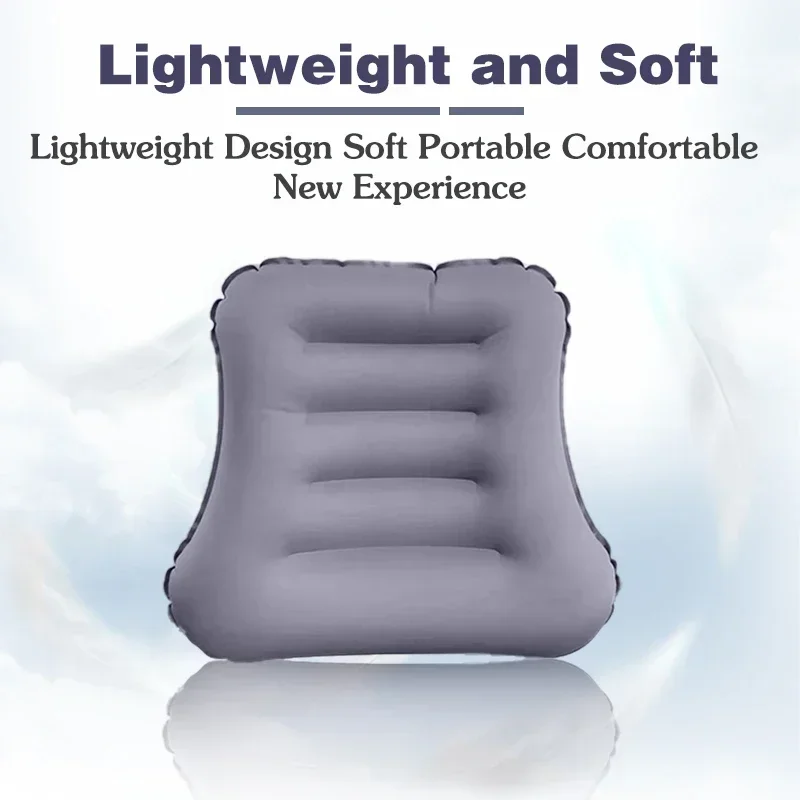 Compressed inflatable pillow camping inflatable pillow chair lumbar seat cushion with device