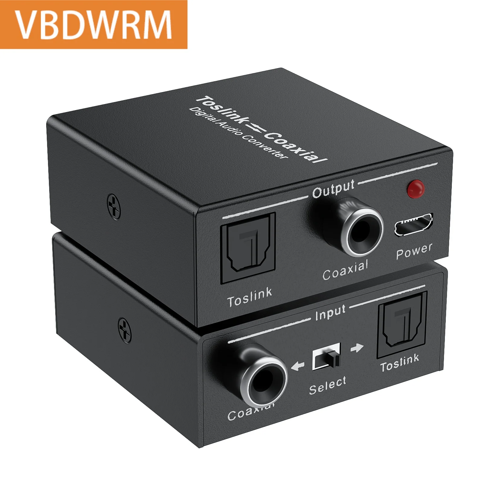 Digital Audio Converter Cable Adapter Bi-directional Digital Coaxial to Toslink SPDF Toslink to RCA Coaxial