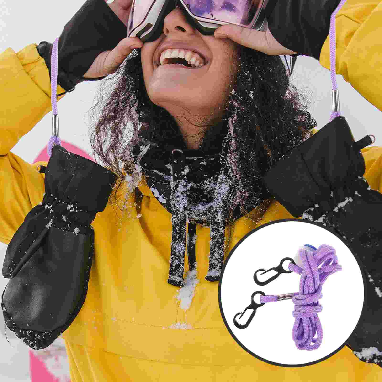 

Anti-Lost Glove Strap Glove Holder Rope Winter Gloves Neck Hanger Rope For Skate Glove Adult Children Nylon Gloves Lanyard
