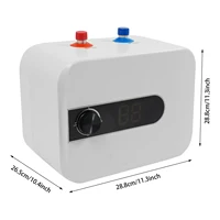 Chauffe-eau électrique 6L 1500W avec prise supérieure, sous évier instantané pour salle de bain, douche d'eau chaude, chauffage de cuisine domestique 6
