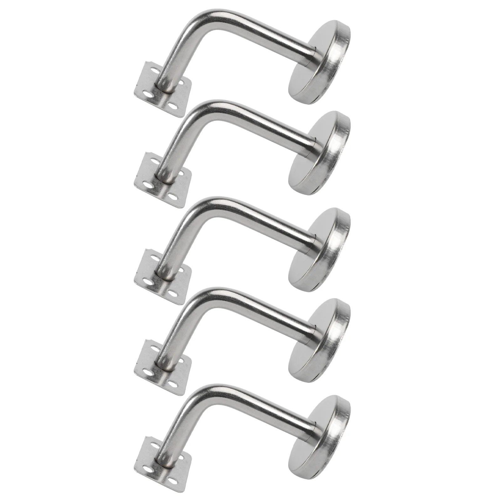 3/5/10pcs Handrail Brackets Bracket Stair Wall Bracket Staircases Stainless Steel Bannister Wall Handrail