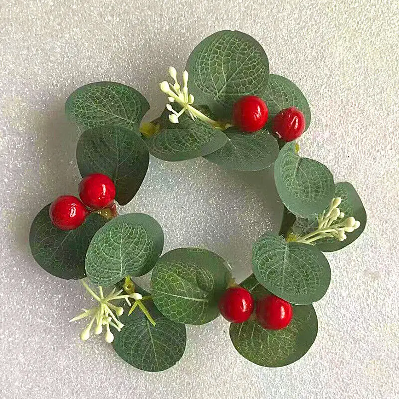 thumbnail image 1 of Guirnaldas navideñas de 12 cm para puerta, decoración de árbol de Navidad, flores colgantes para boda, guirnaldas para acceso al hogar, manualidades, plantas artificiales, 1 of 5