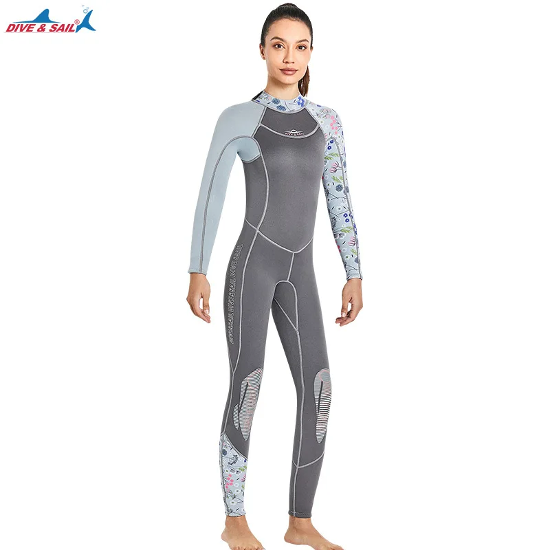 3mm Soft Neoprene Wetsuit  One Piece Swimsuit  for Scuba Diving Snorkeling 